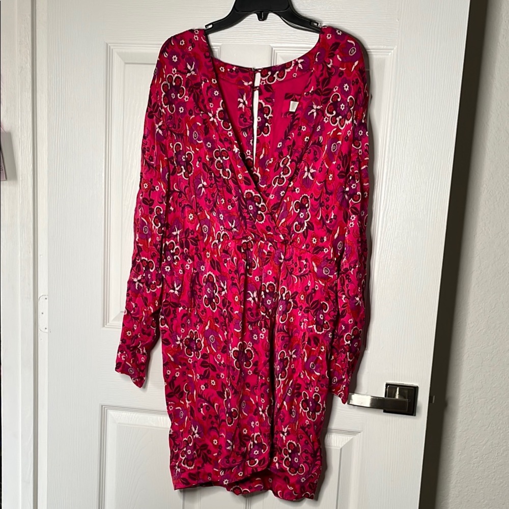 Maeve by Anthropologie longsleeve Floral Mini Dress Anthropologie
